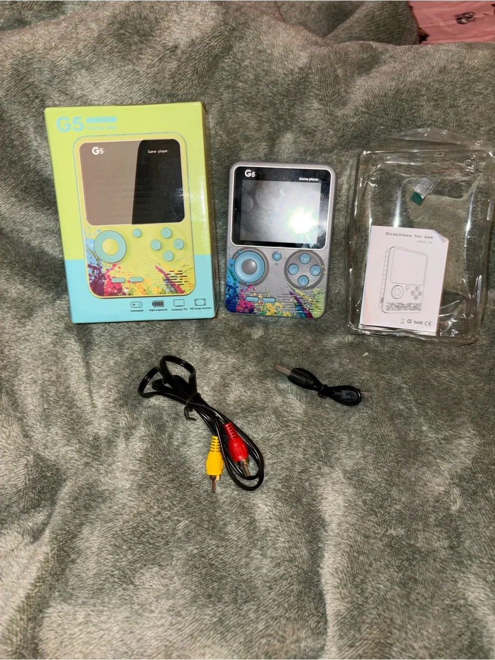 G5 Game Box Handheld Retro Gaming Console – Complete
